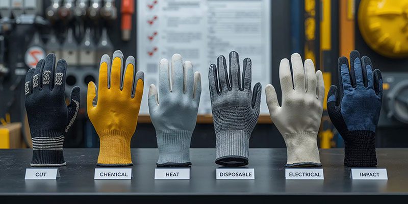 How many types of safety gloves are there